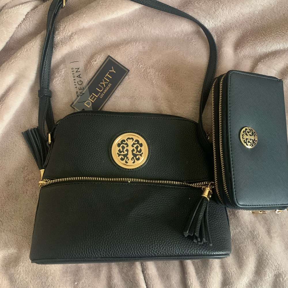 Wallet and cross body combo take both